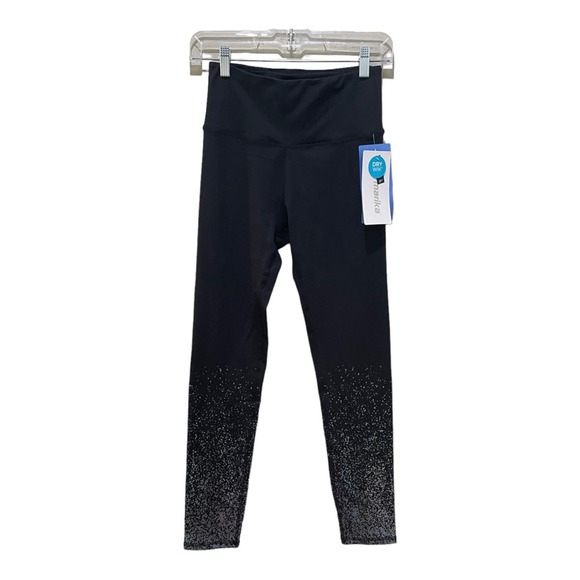 Marika 27” Ombre Foil Leggings Black Size Medium - Picture 3 of 11